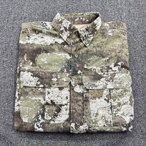 Redhead Silent Hide Mens Mossy Oak Camo Heavy Hunting Long Sleeve Shirt Sz Small
